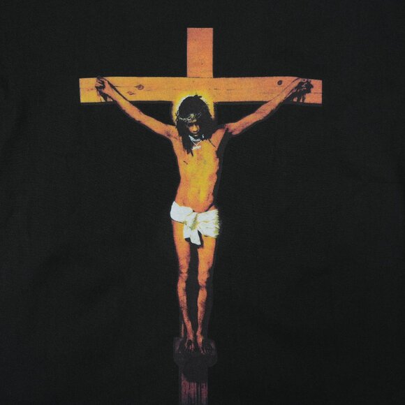 That’s An Awful Lot Of Cough Syrup Crucifix T-shirt Black | ALOCS - Picture 4 of 4